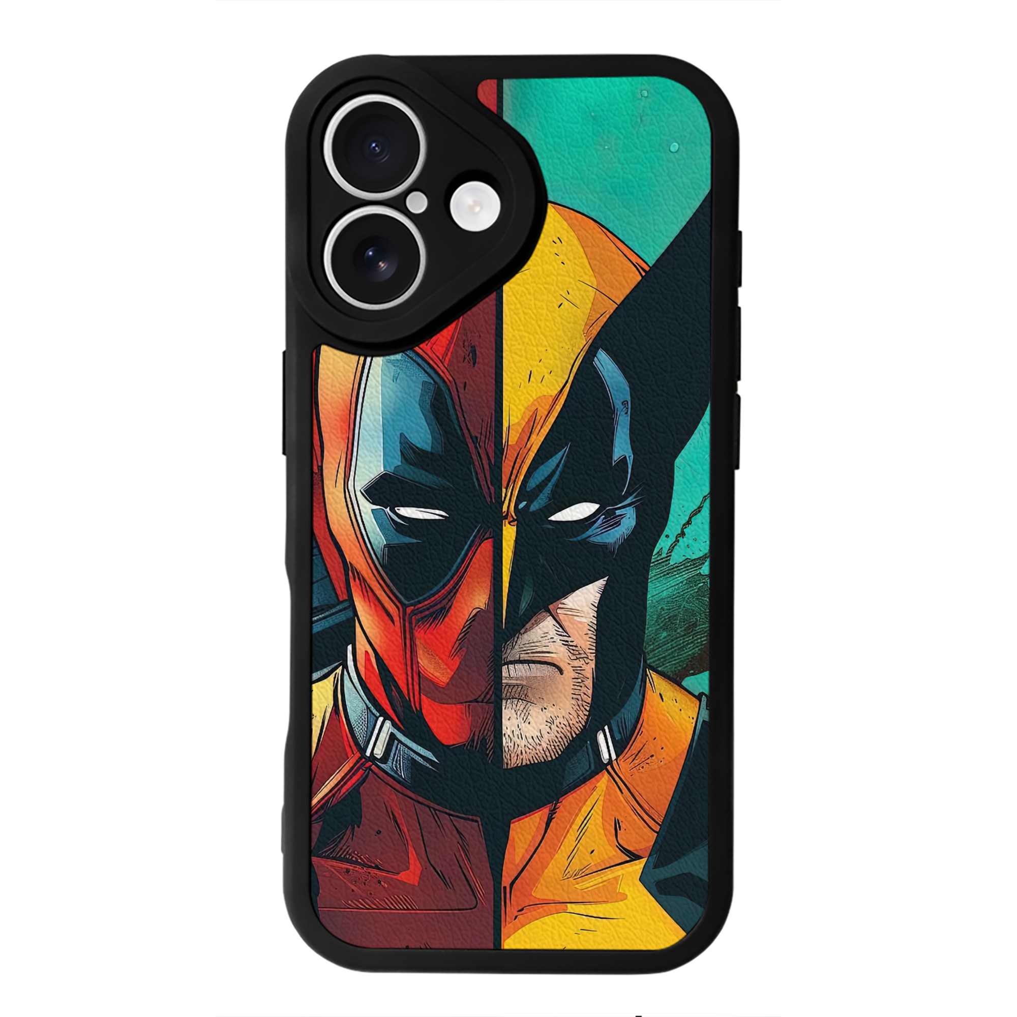 （画像用） Deadpool デッドプール 【iPhone 16シリーズ対応】シリコンスマホケース（レザー調） 材質：シリコン